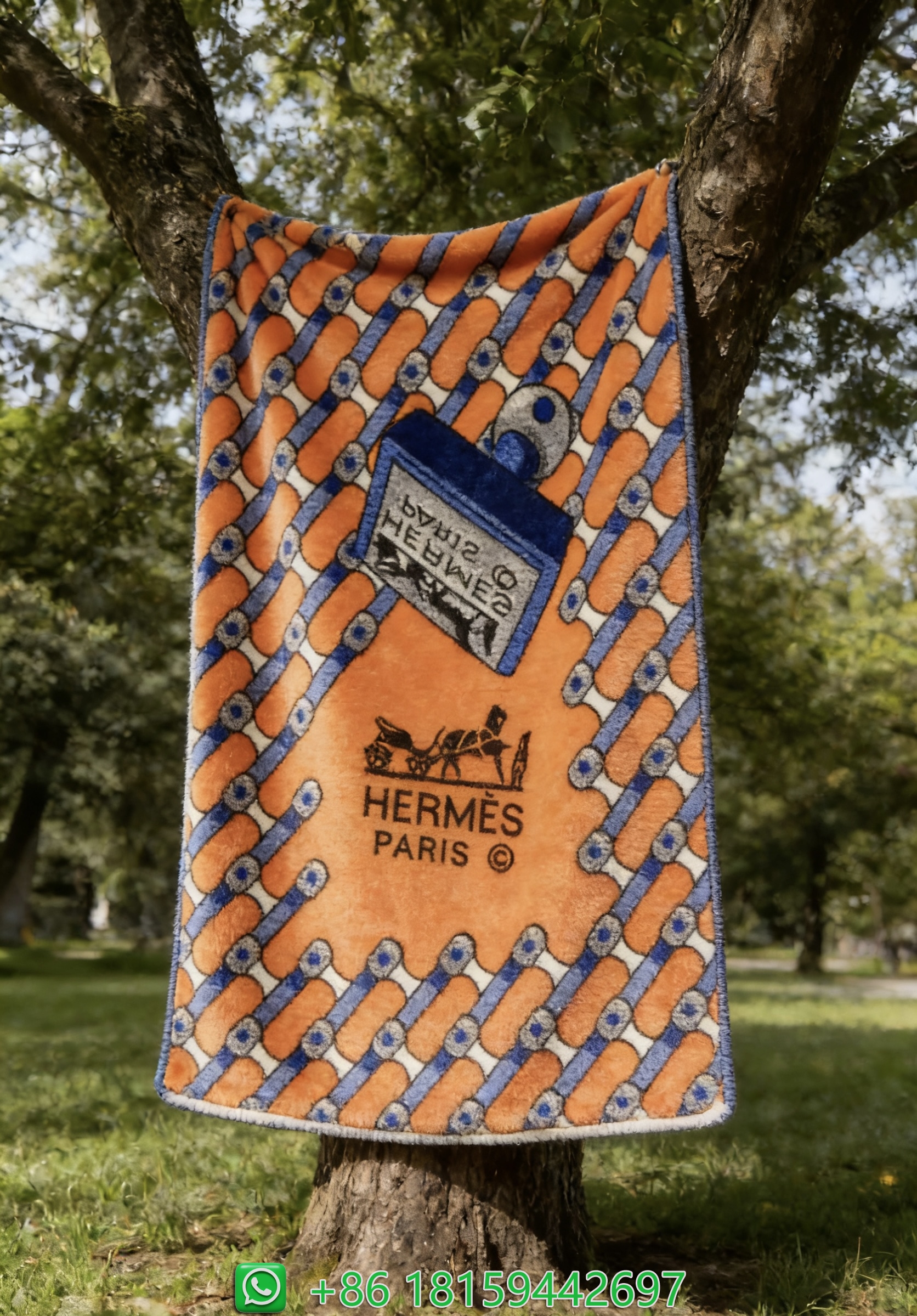 Hermes Throw Blankets